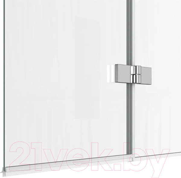 Изображение товара Стеклянная шторка для ванны Teymi Anni 80x140 / T00276 (прозрачное стекло/хром)