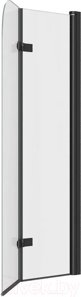 Изображение товара Стеклянная шторка для ванны Teymi Anni 80x140 / T00277 (прозрачное стекло/черный матовый)