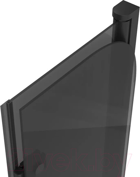 Изображение товара Стеклянная шторка для ванны Teymi Anni S 80x140 / T00278 (тонированное стекло/черный матовый)