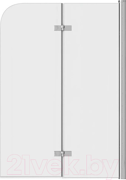 Изображение товара Стеклянная шторка для ванны Teymi Anni 100x140 / T00279 (прозрачное стекло/хром)