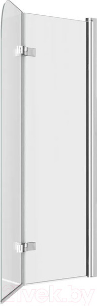Изображение товара Стеклянная шторка для ванны Teymi Anni 100x140 / T00279 (прозрачное стекло/хром)