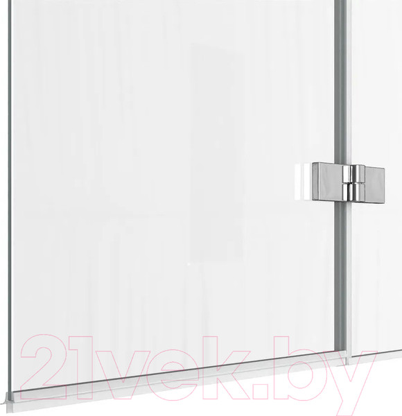 Изображение товара Стеклянная шторка для ванны Teymi Anni 100x140 / T00279 (прозрачное стекло/хром)