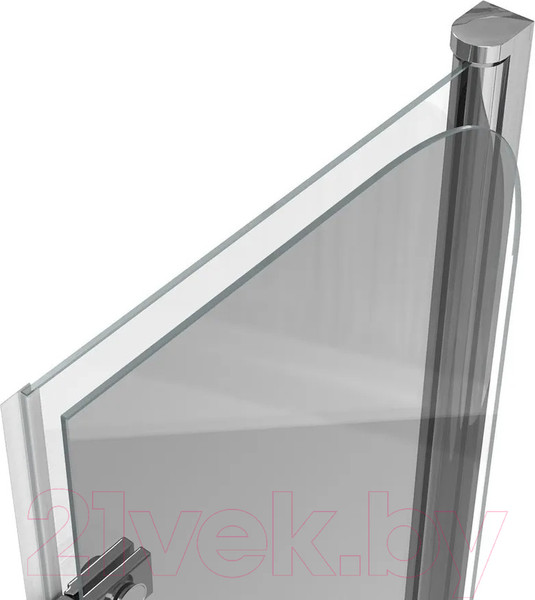 Изображение товара Стеклянная шторка для ванны Teymi Anni 100x140 / T00279 (прозрачное стекло/хром)