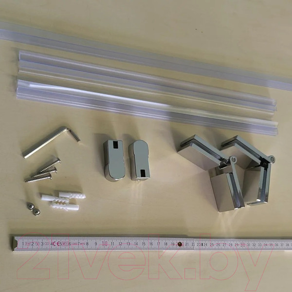 Изображение товара Стеклянная шторка для ванны Teymi Anni 100x140 / T00279 (прозрачное стекло/хром)