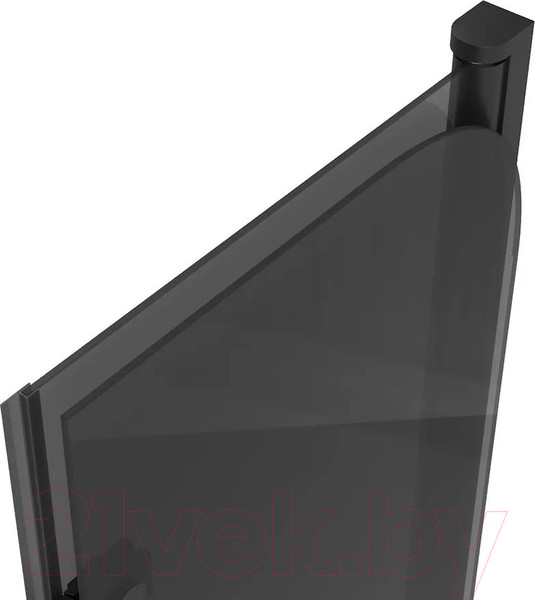 Изображение товара Стеклянная шторка для ванны Teymi Anni S 100x140 / T00281 (тонированное стекло/черный матовый)