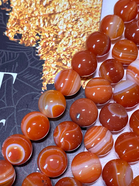 Изображение товара Серьги Wolves Элитный Агат 40779 №1 (оранжевый)