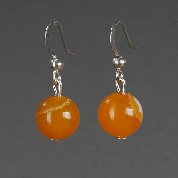 Изображение товара Серьги Wolves Элитный Агат 40783 №1 (желтый)