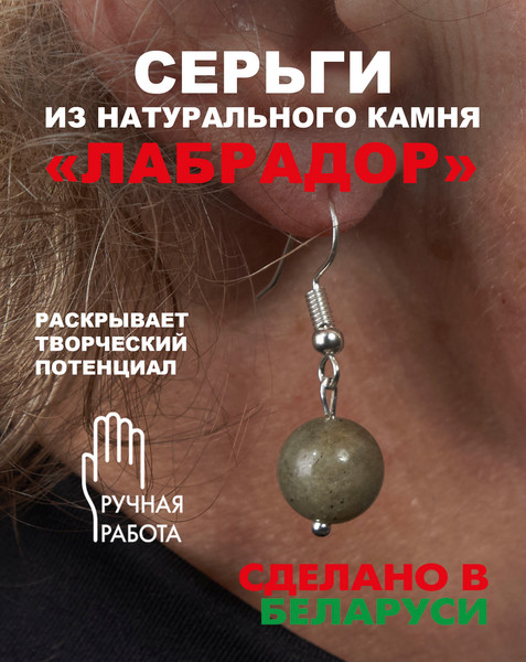 Изображение товара Серьги Wolves Элитный Лабрадор 40856 №2