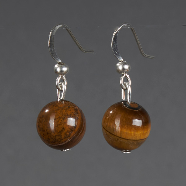 Изображение товара Серьги Wolves Элитный Тигровый глаз 40891 №1