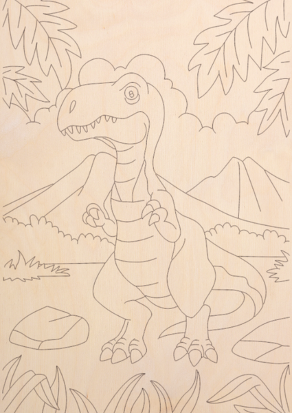 Изображение товара Набор досок для выжигания Mega Toys Динозавры / МТ02627