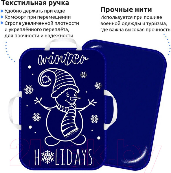 Изображение товара Санки-ледянка Mega Toys МТ11617 (темно-синий)