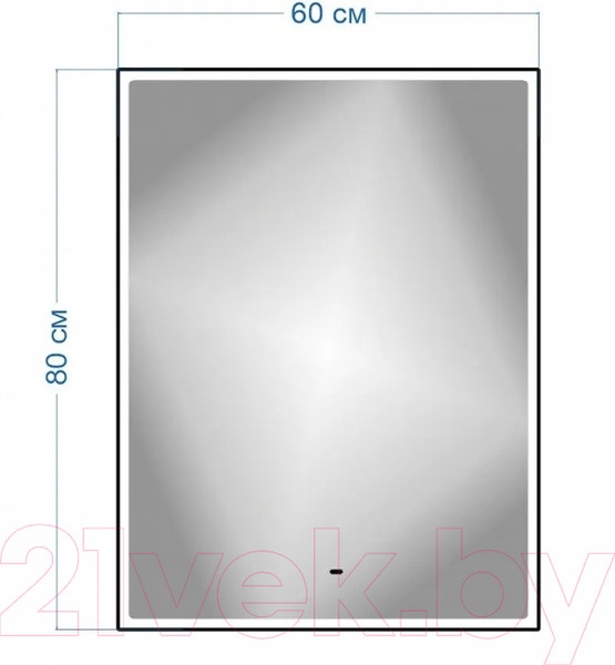 Изображение товара Зеркало Teymi Helmi Black Edition 60x80 / T20303IR (подсветка, сенсор на взмах)