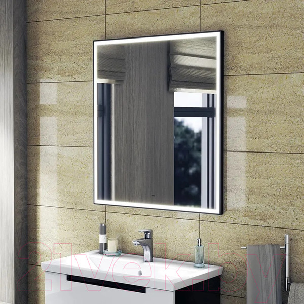 Изображение товара Зеркало Teymi Helmi Black Edition 70x80 / T20304IR (подсветка, сенсор на взмах)