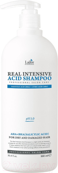 Изображение товара Шампунь для волос La'dor Real Intensive Acid слабокислотный (900мл)