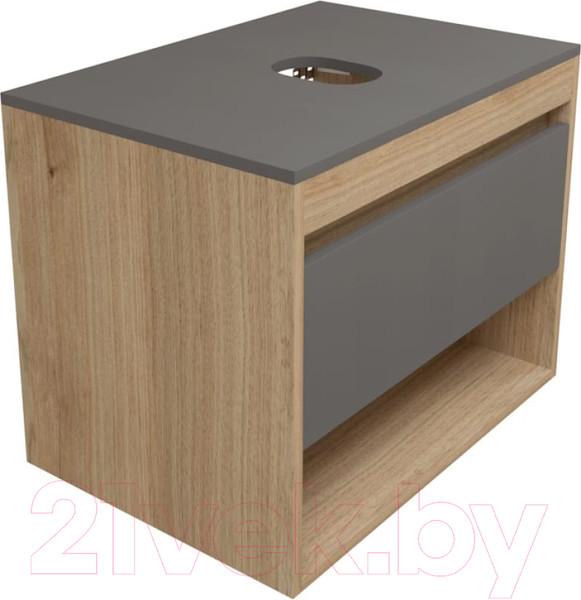 Изображение товара Тумба под умывальник Teymi Ritta 65 / T60524 (дуб эврика/графит матовый)