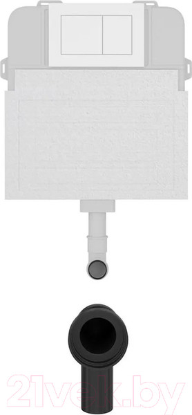 Изображение товара Кнопка для инсталляции Teymi Aina / T70020WM (белый матовый)