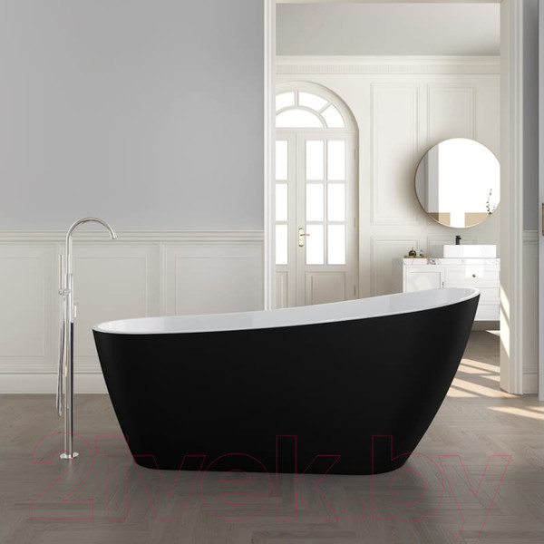 Изображение товара Ванна акриловая Teymi Solli 170x74x75 / T130110 (черный матовый)