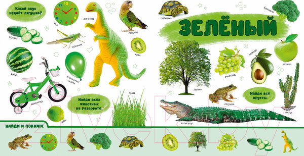 Изображение товара Развивающая книга CLEVER Первая фотокнига малыша. Цвета / 9785002115624