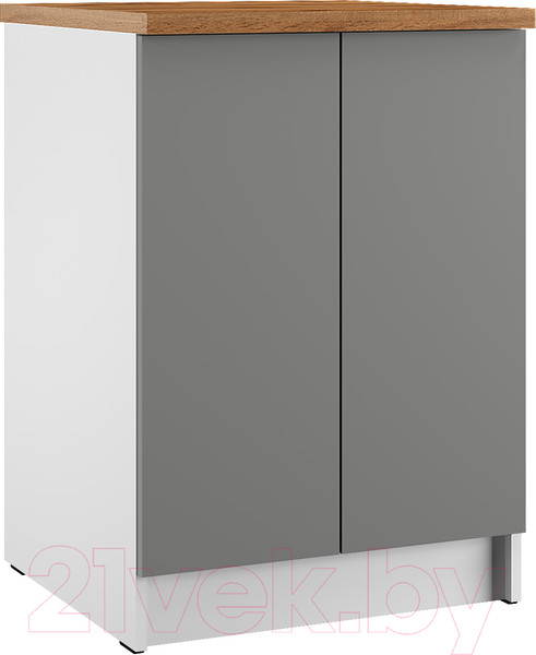 Изображение товара Шкаф-стол кухонный Eligard Urban ШСК2с 60 (дымчатый алмаз/дуб бунратти)