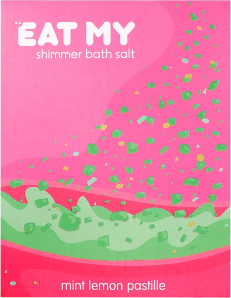 Изображение товара Соль для ванны Eat My Шиммер Мятно-лимонные пастилки (400г)
