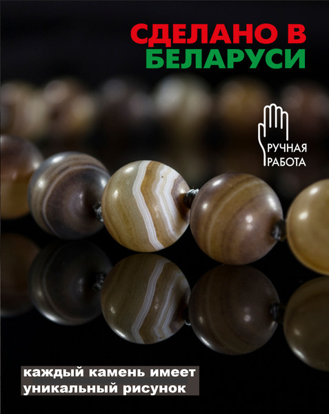 Изображение товара Серьги Wolves Элитный Агат 40764 №2 (серый)