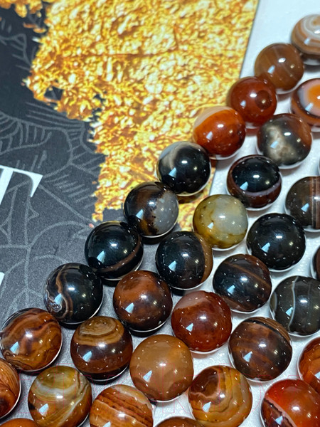 Изображение товара Серьги Wolves Элитный Агат 40767 №1 (медный)