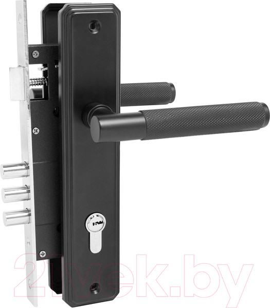 Изображение товара Замок врезной БУЛАТ Ферона ЗВ4-3.02.02 (черный)