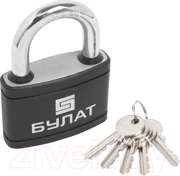 Изображение товара Замок навесной БУЛАТ ВС 367 ПЛ (5 ключей)