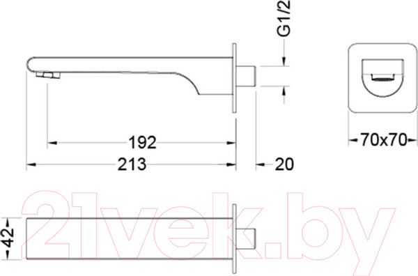 Изображение товара Излив Aquatek Лира AQ1441CR