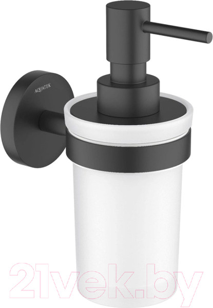 Изображение товара Дозатор для жидкого мыла Aquatek Европа AQ4105MB (черный матовый)