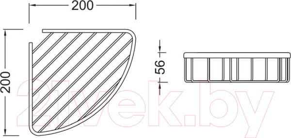 Изображение товара Полка для ванной Aquatek AQ4906CR