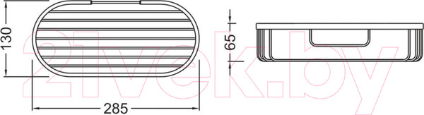 Изображение товара Полка для ванной Aquatek AQ4916MB (черный матовый)