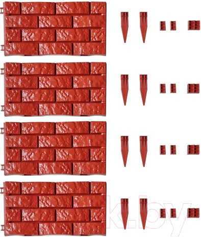 Изображение товара Изгородь декоративная Gardenplast 00105 (терракот)