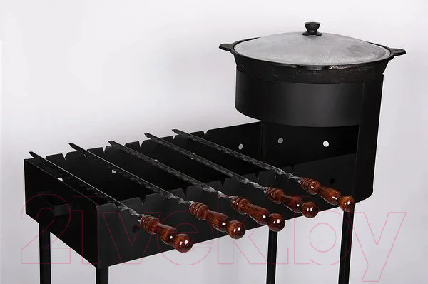 Изображение товара Мангал Grand Metall Invest разборный 3мм (8л, с подказанником)