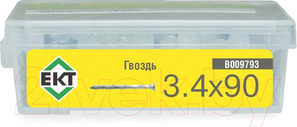 Изображение товара Гвоздь винтовой ЕКТ 3.4x90 / B009793 (400г, цинк)
