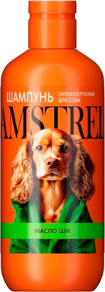 Изображение товара Шампунь для животных Amstrel Гипоаллергенный с маслом ши для собак (300мл)