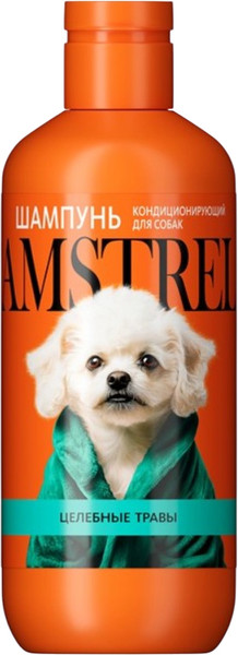Изображение товара Шампунь для животных Amstrel Кондиционирующий с целебными травами для собак (300мл)