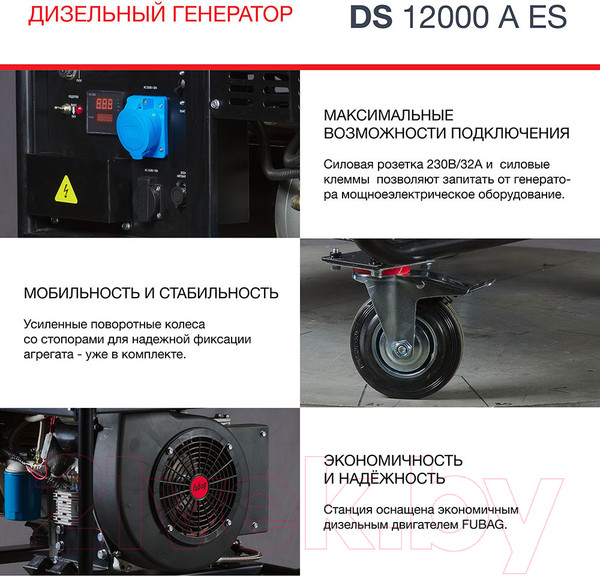 Изображение товара Дизельный генератор Fubag DS 12000 A ES (646225)
