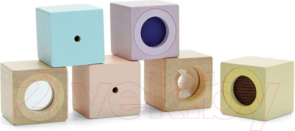 Изображение товара Развивающий игровой набор Plan Toys Блоки Прикоснись и угадай / 5257