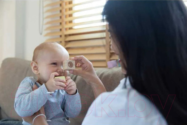 Изображение товара Развивающий игровой набор Plan Toys Блоки Прикоснись и угадай / 5257