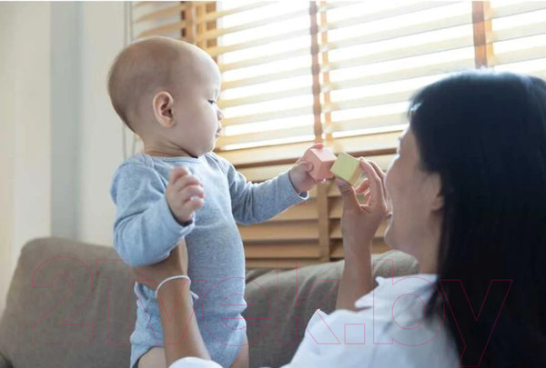 Изображение товара Развивающий игровой набор Plan Toys Блоки Прикоснись и угадай / 5257