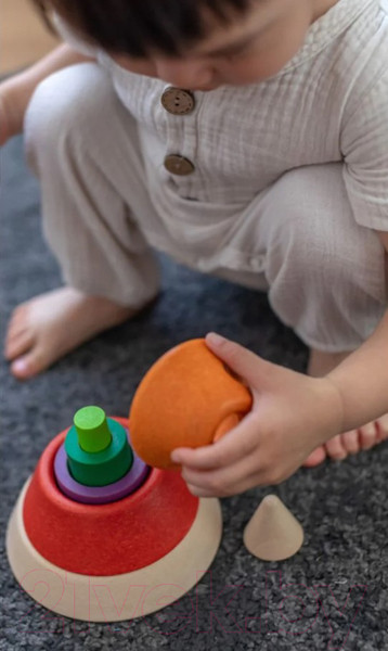 Изображение товара Развивающий игровой набор Plan Toys Пирамидка Чашка / 5465
