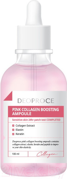 Изображение товара Сыворотка для лица Deoproce Pink Collagen Boosting Ampoule (100мл)