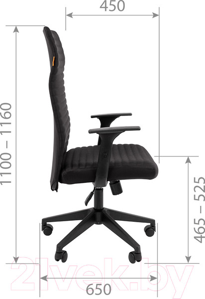 Изображение товара Кресло офисное Chairman 611 (ткань OS-01 черный)