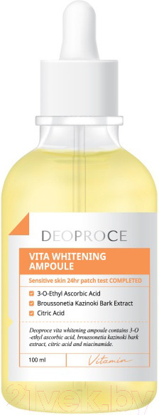 Изображение товара Сыворотка для лица Deoproce Vita Whitening Ampoule (100мл)