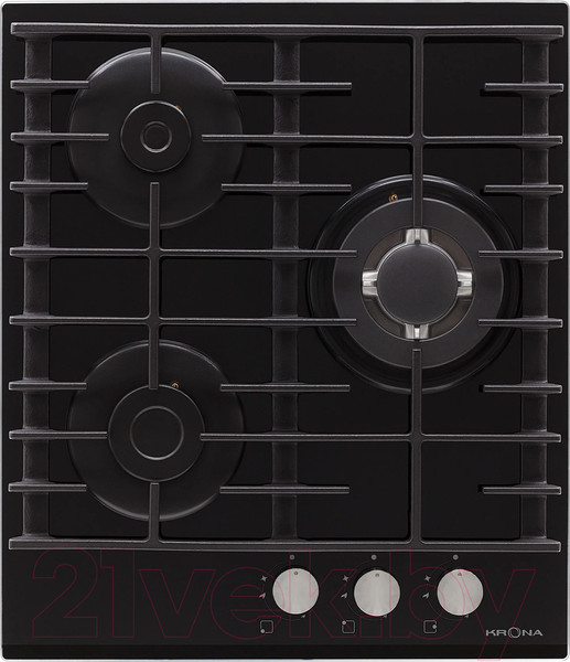 Изображение товара Газовая варочная панель Krona Hagel 45 BL W / КА-00005748