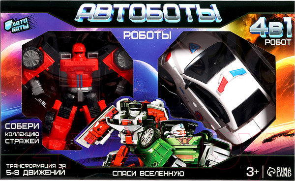 Изображение товара Набор роботов Автоботы Полицейский и пожарный 788-18 / 9911682