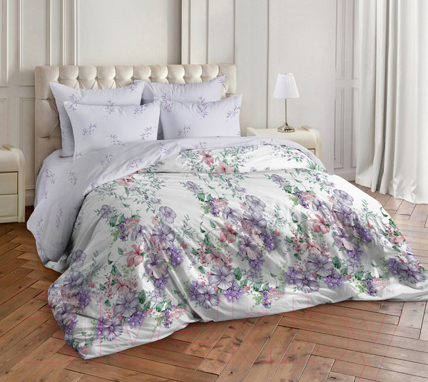 Изображение товара Комплект постельного белья Milanika Микаэла Семейный (поплин)