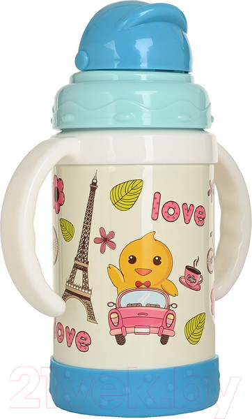 Изображение товара Термопоильник Pituso KD9309 с трубочкой (голубой)