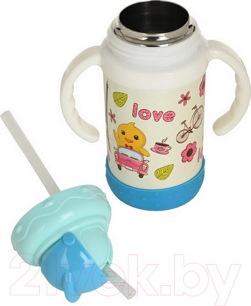 Изображение товара Термопоильник Pituso KD9309 с трубочкой (голубой)